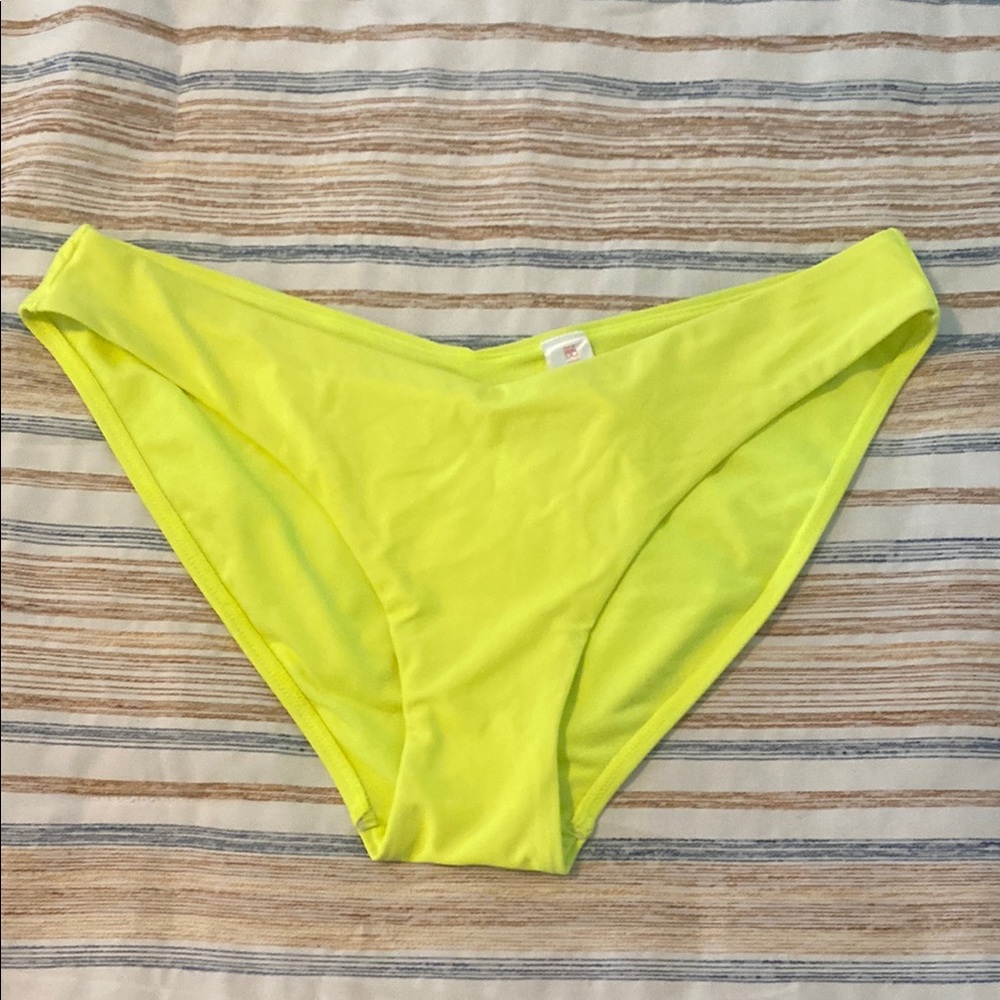 Neon Yellow Bikini Bottom